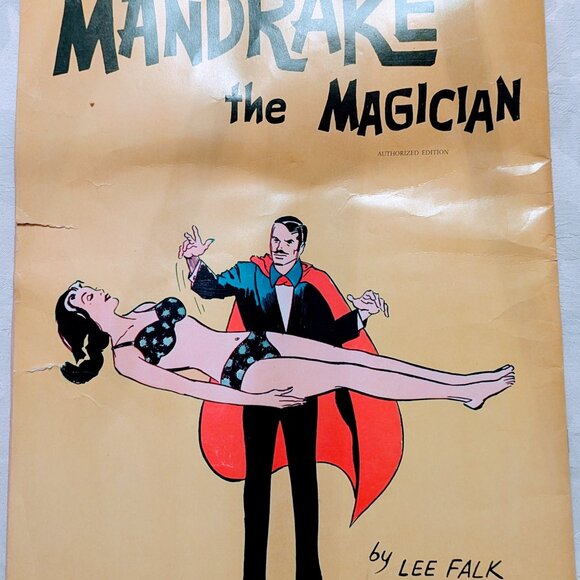 VTG Rare 1972 Mandrake the Magician Giant Comic Album Lee Falk 14*11 Book - Picture 7 of 8